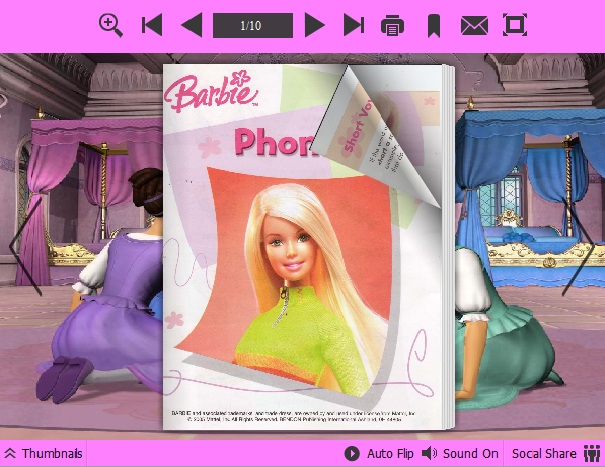 barbie templates for PDF to Flipping book