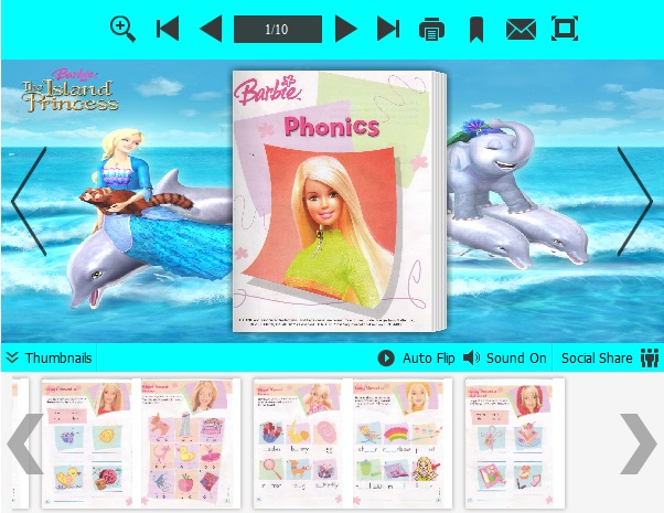 barbie templates for PDF to Flipping book