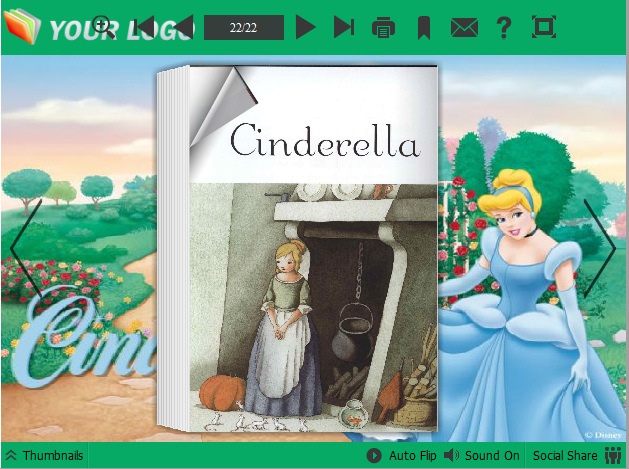 cinderella templates for PDF to Flipping book Pro