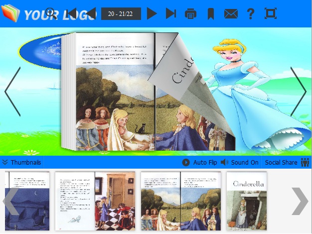 cinderella templates for PDF to Flipping book Pro