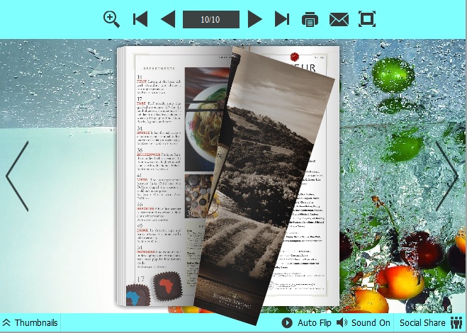 fruit templates for PDF to Flipping book